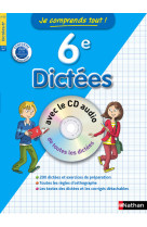 Je comprends tout dictées 6e avec cd