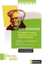 Les intégrales de philo - schopenhauer, le monde comme volonté et comme représentation