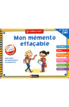 Mon mémento effaçable cm1