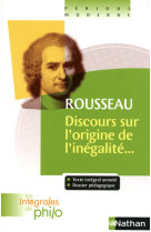 Les intégrales de philo - rousseau, discours origine et fondements de l'inégalité parmi les hommes