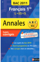 Annales bac 2011 francais 1res