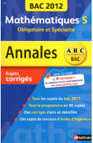 Annales bac 2012 maths s obli+