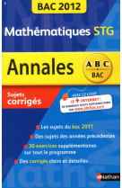 Annales bac 2012 maths stg cor