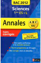 Annales bac 2012 sciences 1ere