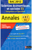 Annales bac 2012 sc eco soc es