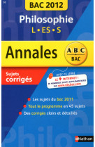 Annales bac 2012 philo l-es-s