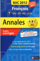 Annales bac 2012 francais 1ere