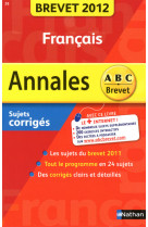 Annales brevet 2012 francais