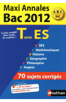 Maxi annales bac 2012 term es