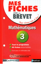 Mes fiches abc du brevet mathematiques 3e