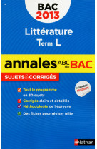 Annales bac 2013 litterature terminale l corriges n14