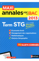 Maxi annales abc du bac 2013 term stg n31