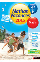 Cahier de vacances 2015 maths de la 4e vers la 3e