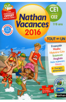 Cahier de vacances 2016 primaire ce1 vers ce2 7/8 ans