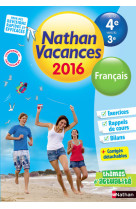 Cahier de vacances 2016 collège monomatière français 4è/3è