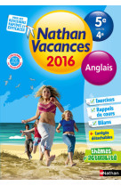 Cahier de vacances 2016 collège monomatière anglais 5è/4è