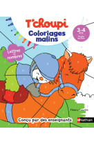 T'choupi lettres et nombres 3-4ans petite section - coloriages malins