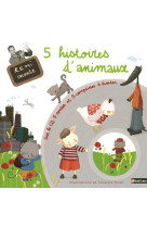 5 histoires d animaux liv + cd