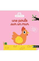 Une poule sur un mur