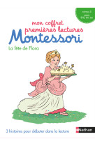 Mon coffret premières lectures montessori : la fête de flora - niveau 2