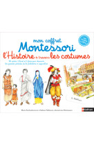 Mon coffret montessori l'histoire à travers les costumes