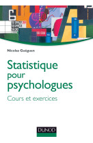 Statistique pour psychologues - cours et exercices