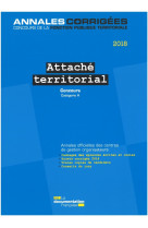 Attaché territorial 2018 -  concours