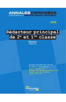 Rédacteur principal de 2e et 1re classe 2018 - examens professionnels