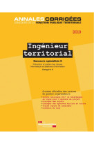 Ingénieur territorial 2019 - concours specialités ii