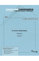 Attaché territorial 2020 concours catégorie a filière administrative