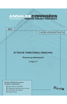 Attaché territorial principal 2021 examen professionnel