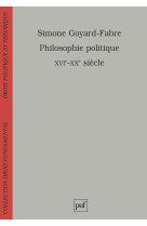 Philosophie politique (xvie-xxe siècle)