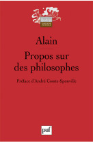 Propos sur des philosophes