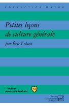 Petites leçons de culture générale