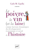 Le poivre, le vin (et la laine) comme facteurs dynamiques du développement économique et social de l'histoire