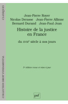 Histoire de la justice en france