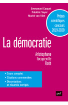 Prépas scientifiques 2019-2020. français/philosophie - la démocratie