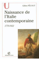 Naissance de l'italie contemporaine 1770-1922