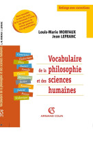 Vocabulaire de la philosophie et des sciences humaines