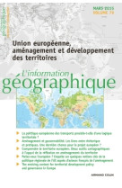 L'information géographique - vol. 79 (1/2015) union européenne, aménagement et développement des ter