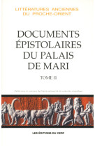 Les documents épistolaires du palais de mari, ii