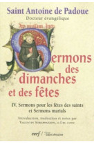 Sermons des dimanches et des fêtes, 4