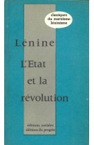 état et la révolution (l')