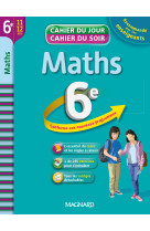 Cahier du jour / cahier du soir - maths 6e