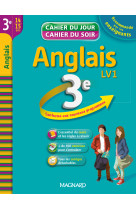 Cahier du jour / cahier du soir - anglais 3e