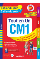 Tout en un cm1 - cahier du jour cahier du soir