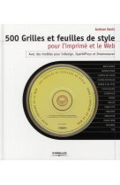 500 grilles et feuilles de styles pour l'imprime et le web  (avec cd rom)