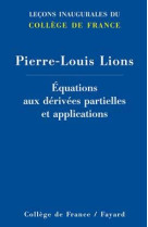 Equations aux dérivées partielles et applications