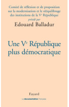 Une ve république plus démocratique