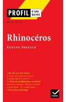 Profil - ionesco (eugène) : rhinocéros